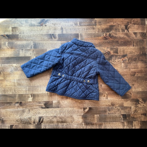 BABY GAP Navy Blue Quilted Coat - Picture 2 of 3